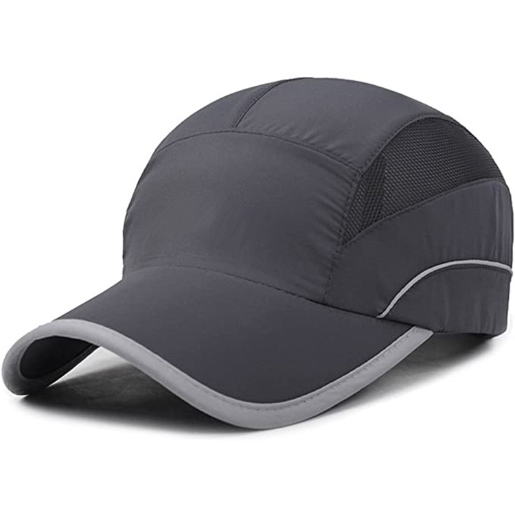 Custom Polyester Waterproof Mesh Sports Hat Baseball Cap Dry Fit Running Hat